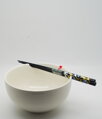 Pan Asia Miska biela porcelánová s otvormi na paličky ( (16cm x 7,5cm)