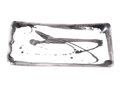 Pan Asia Mištička na sójovú omáčku keramická Širomi biela so zvýšeným okrajom (10cm x 6cm)