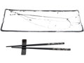 Pan Asia Podnos Edako keramický hranatý biely s bodkami (32,5cm x 10,5cm x 2,5cm)
