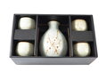 edo Japan Set na sake bledomodrý s motívom sakury (pre 4 osoby)